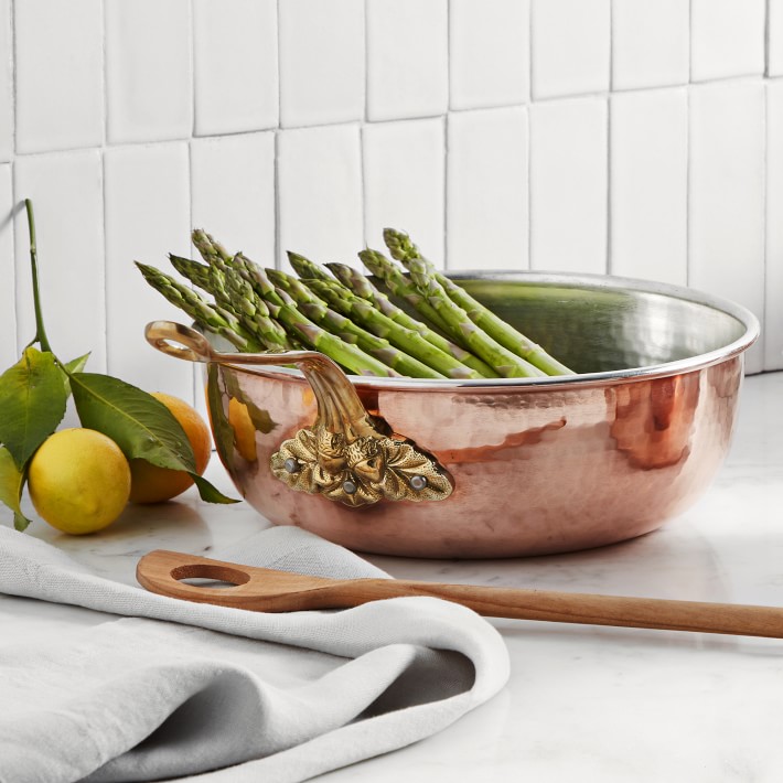 Ruffoni Historia Hammered Copper Chef's Pan with Acorn Handle