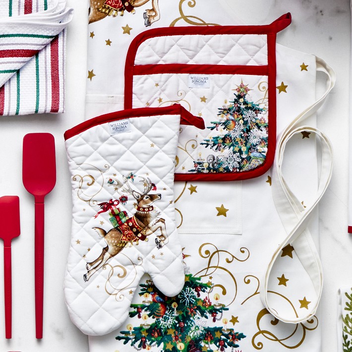 Twas the Night Before Christmas Oven Mitt & Pot Holder Set