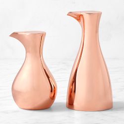 Olipac Cigno Satin Copper Oil Cruets Gift Set