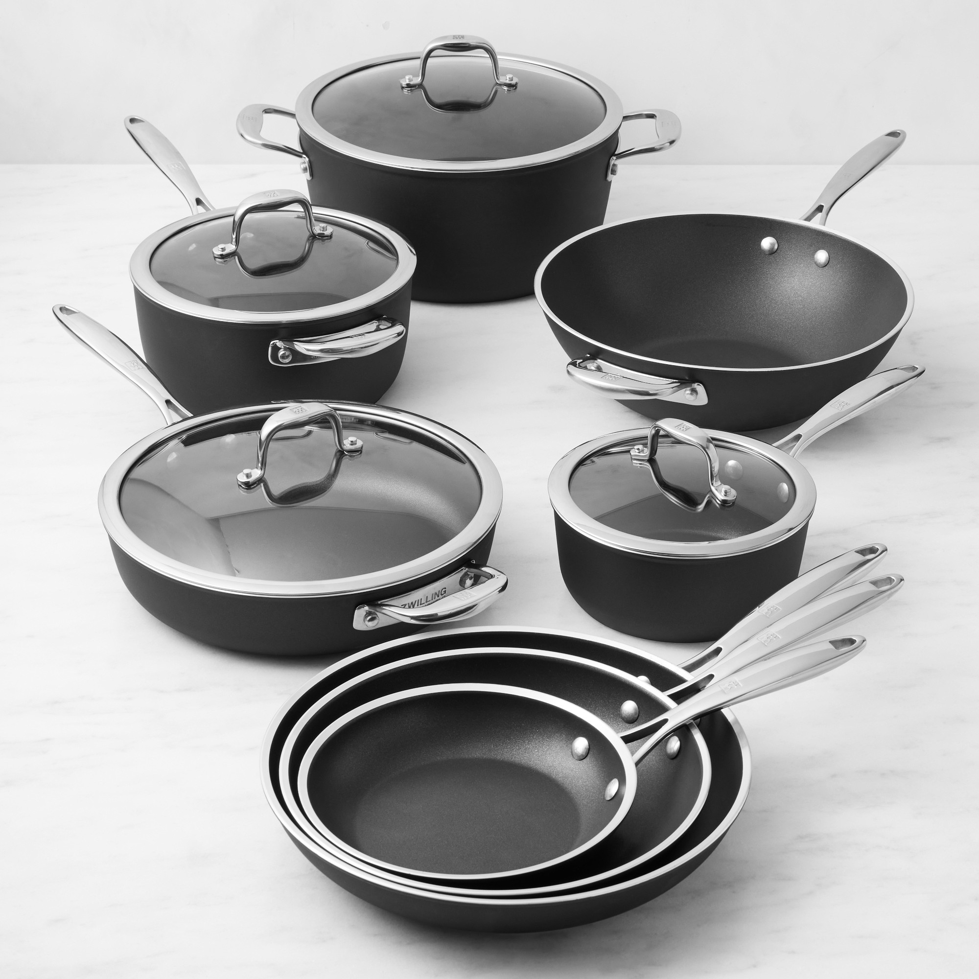 Zwilling Forte Plus Nonstick 12-Piece Ultimate Cookware Set Sansujyuku sansujyuku.com