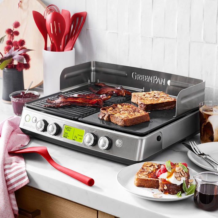 GreenPan™ Premiere Smoke-Less Grill & Griddle | Williams Sonoma