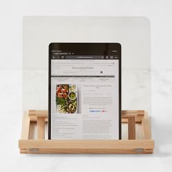 Hold Everything Collapsible Kitchen Tablet & Cookbook Stand, Ashwood