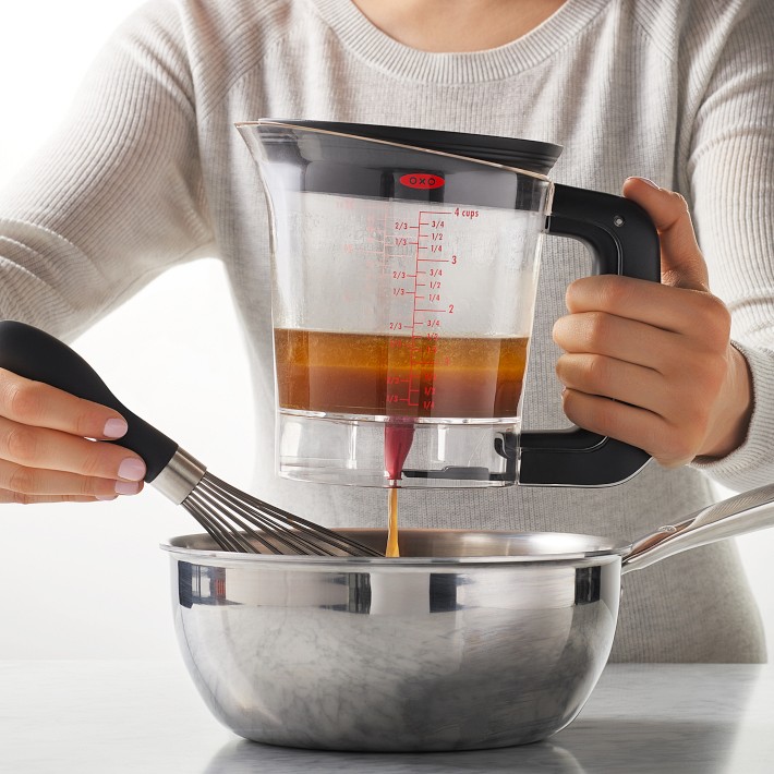 トップス F.A.T. ROOT JUMBO BLACK OXO Good Grips Fat Separator 4-Cup | Williams Sonoma