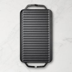 Lodge Chef Seasoned Cast Iron Double Burner Reversible Grill/Griddle