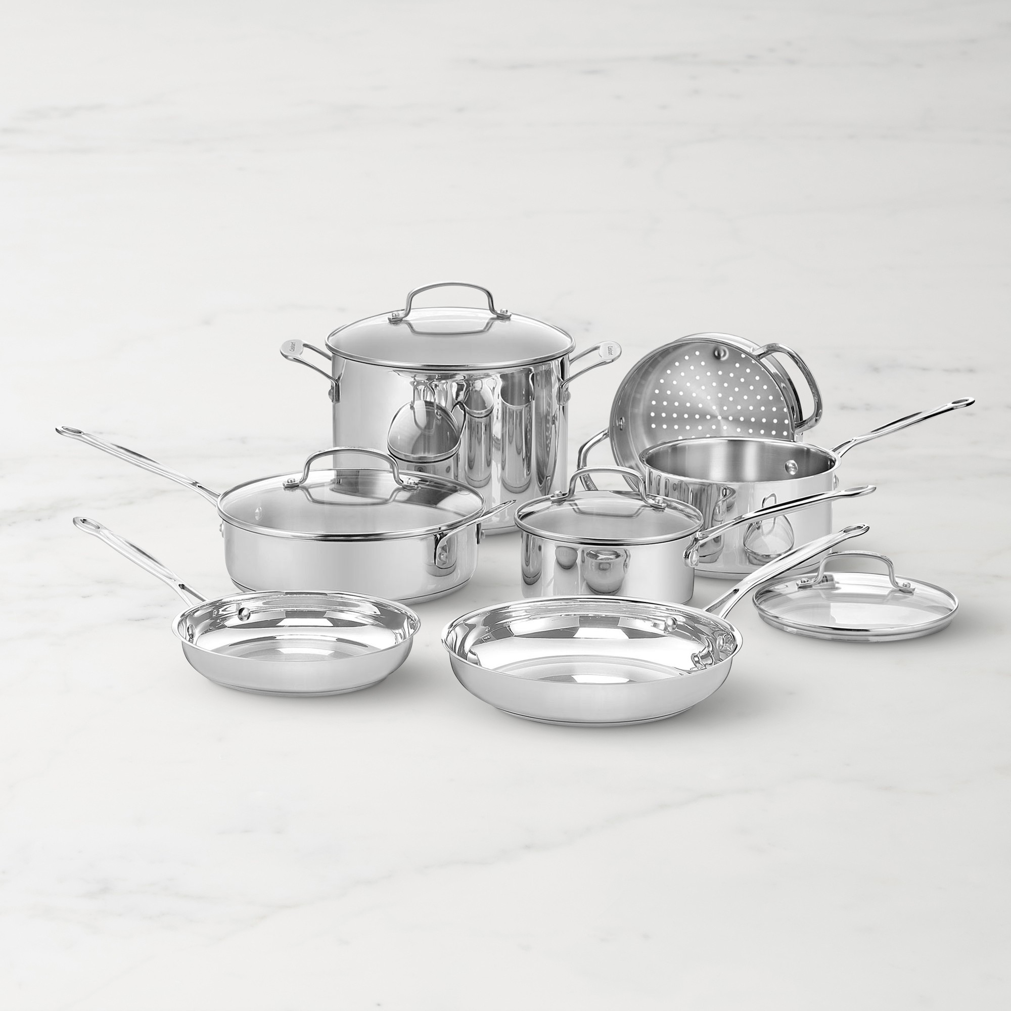 Cuisinart Chef’s Classic Stainless Steel 11-Piece Cookware Set Simolary simolary.com