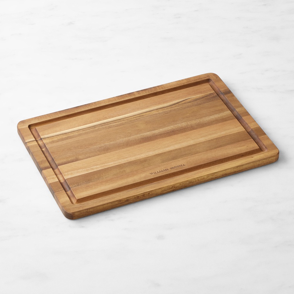 Williams Sonoma Edge-Grain Cutting & Carving Board, Acacia - 18" x 12"