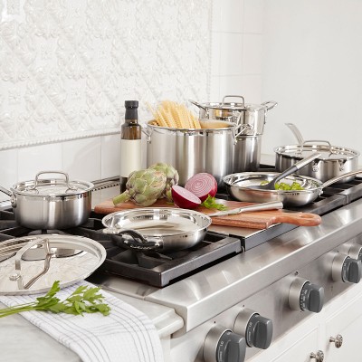 Cuisinart Multiclad Pro Tri-Ply Stainless-Steel 12-Piece Cookware Set Simolary simolary.com 12