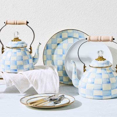 MacKenzie-Childs Sky Check Platter Simolary simolary.com 10