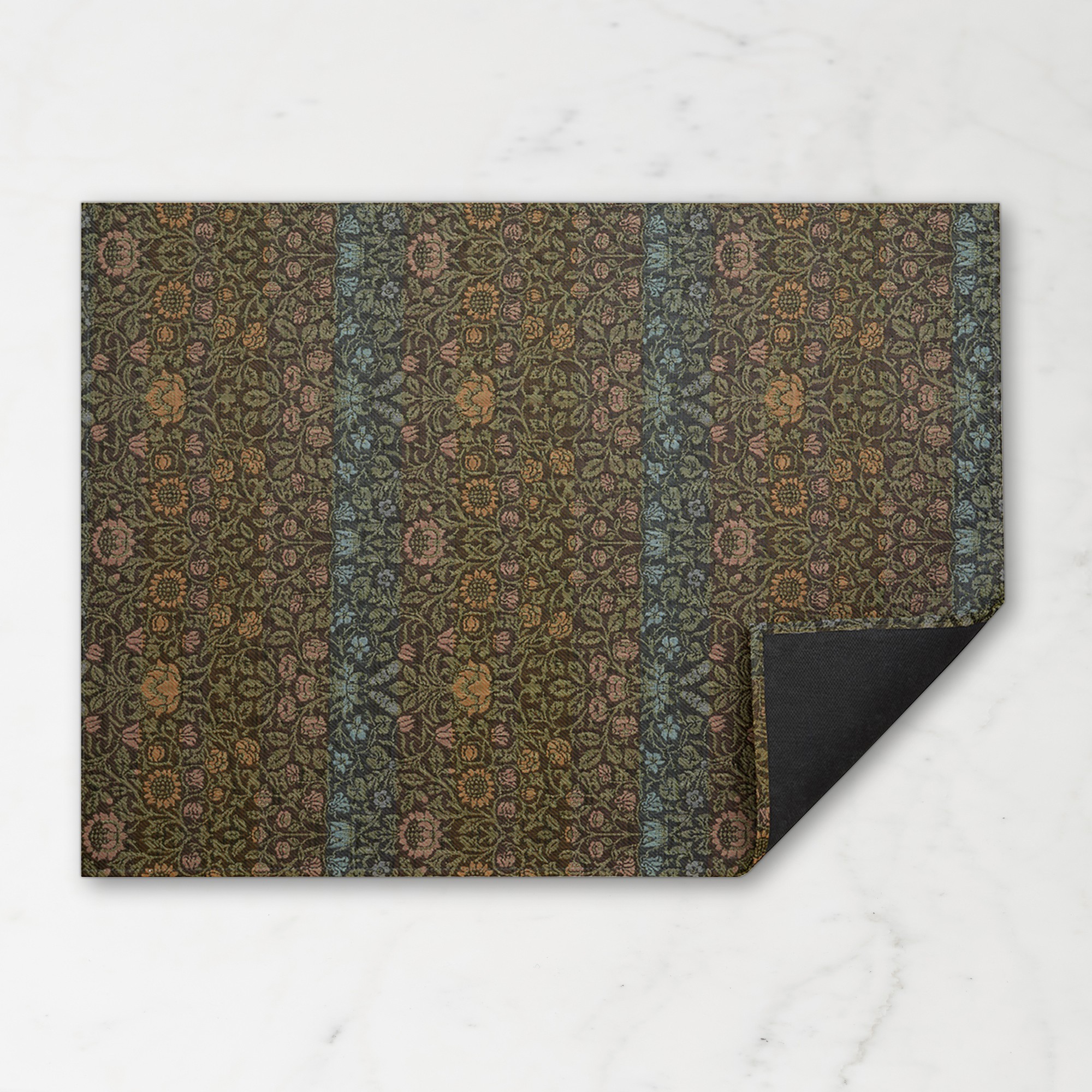 Chilewich x William Morris Woven Rug Simolary simolary.com