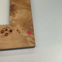 OPEN BOX:Exotic Burl Wood Gallery Picture Frame, 4" X 6"