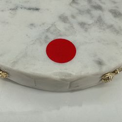 OPEN BOX:Honeycomb Marble Paper Towel Holder