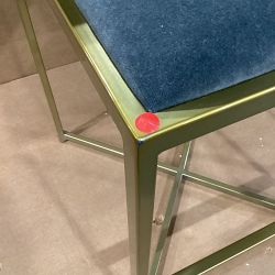 OPEN BOX: Dessau Dining Counter Stool, Performance Velvet, Charcoal