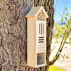 Pollination Palace 5 Compartment Wooden House for Bees, Butterflies, Ladybugs, &amp; Insects