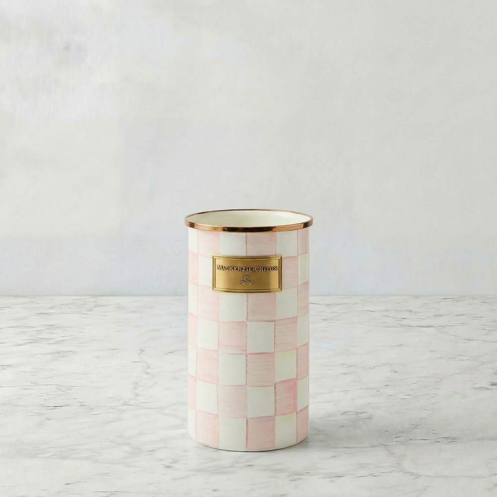 MacKenzie-Childs Rosy Check Utensil Holder