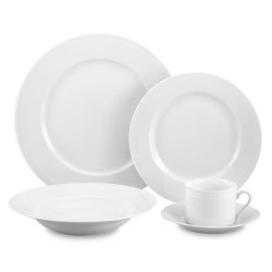 Apilco Beaded Hemstitch Dinner Plates