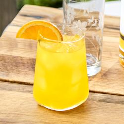 Hammered Glass Tall Tumblers, 14-oz