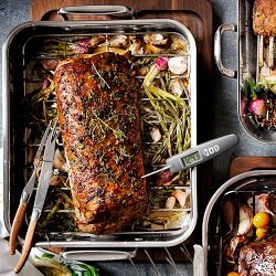 Williams Sonoma Stainless-Steel Ultimate Roaster with Rack