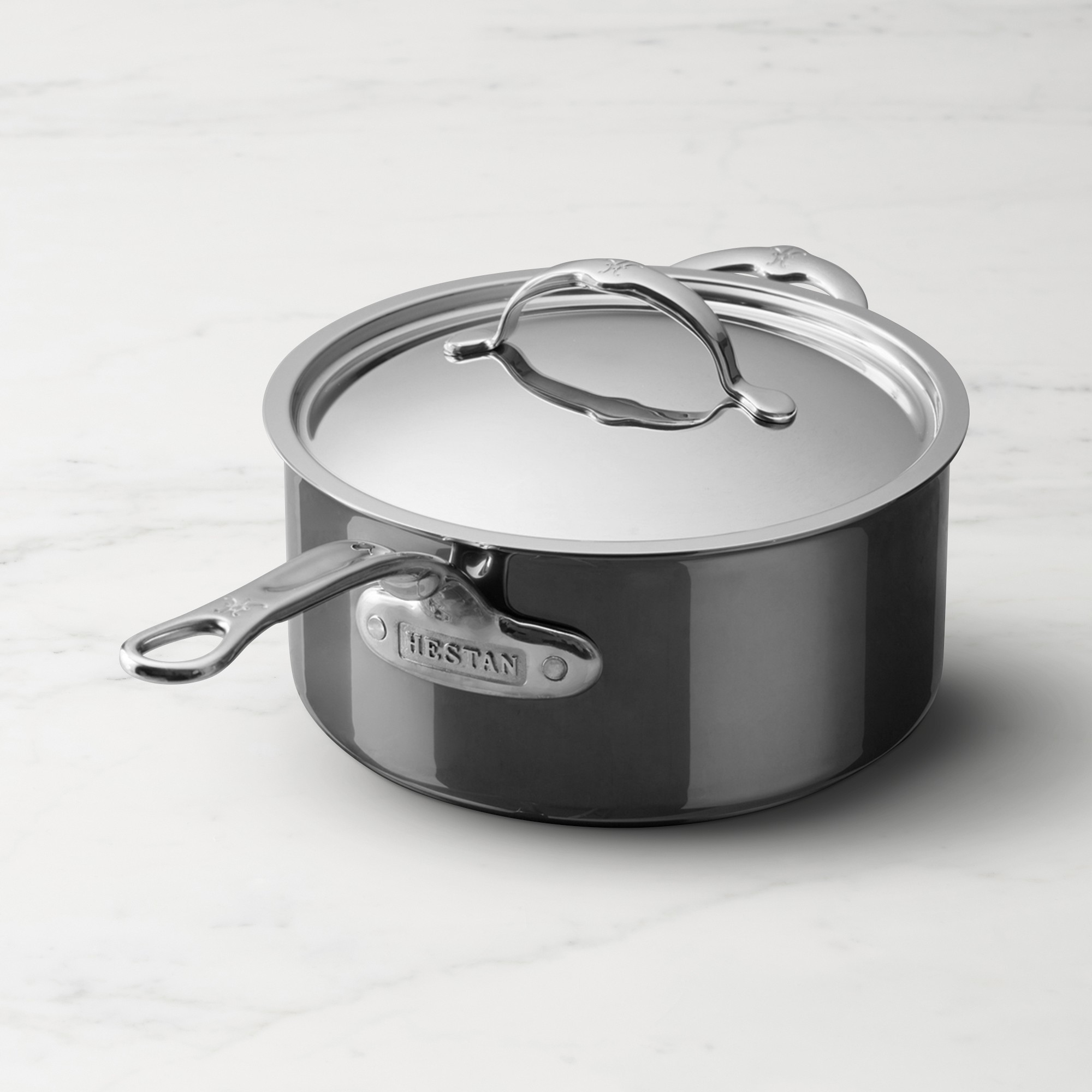 Hestan NanoBond Titanium Stainless-Steel Saucepan Simolary simolary.com