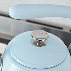 SMEG Stainless-Steel Whistling Tea Kettle, 2.5-Qt.