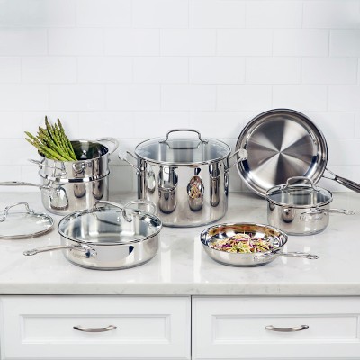 Cuisinart Chef’s Classic Stainless Steel 11-Piece Cookware Set Simolary simolary.com 11