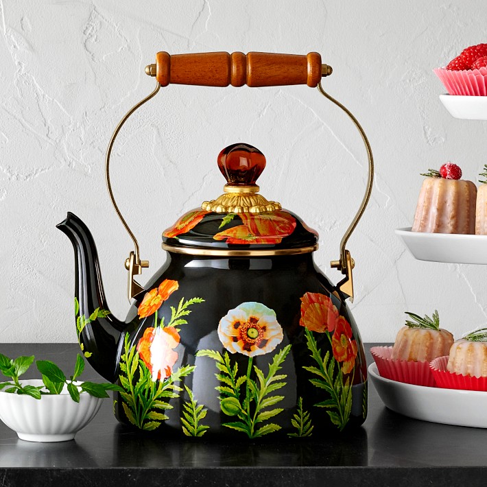 MacKenzie-Childs Poppy Tea Kettle, 2-Qt. | Williams Sonoma