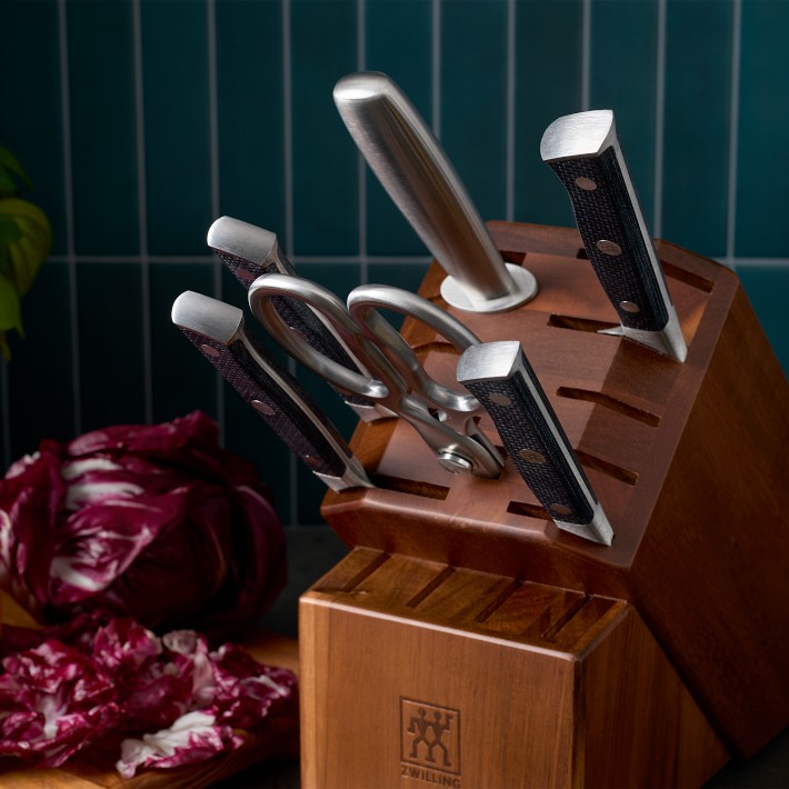 Zwilling Spectrum Acacia Knife Block, 8-Piece Set | Williams Sonoma