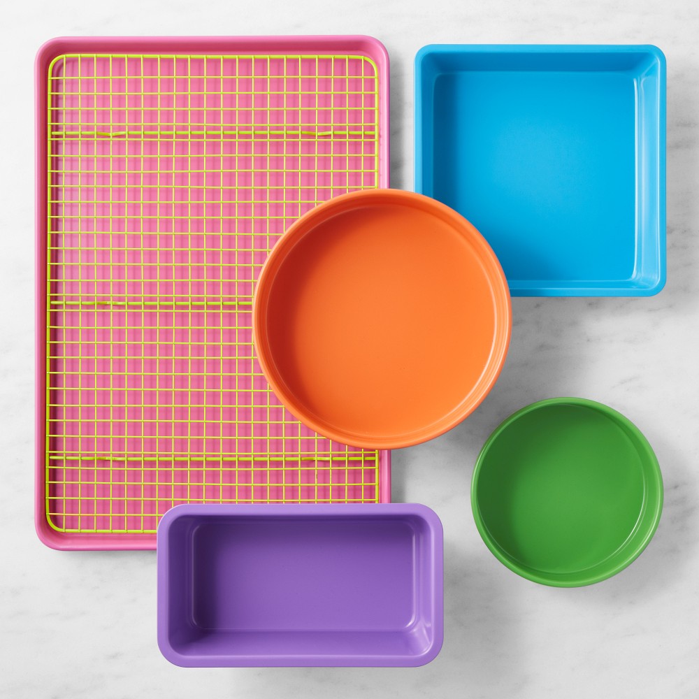 Flour Shop x Williams Sonoma Rainbow Nonstick Bakeware, Set of 6