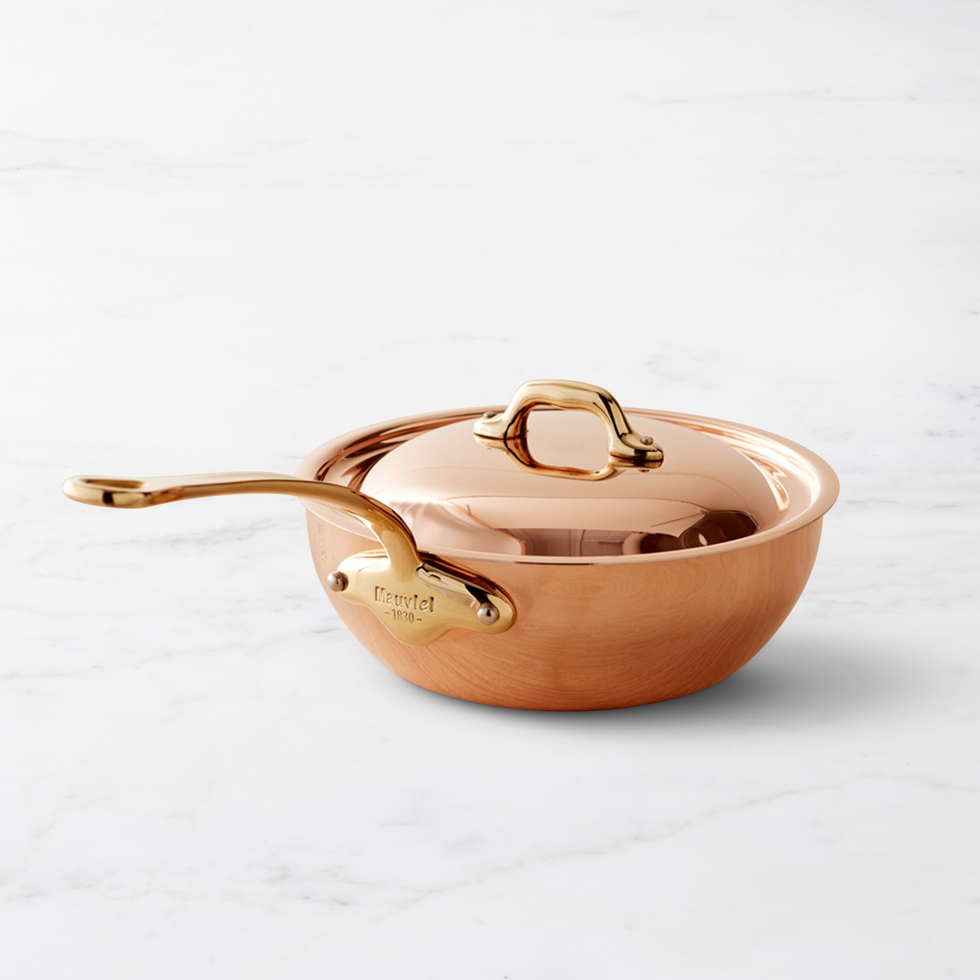 Mauviel M’150B Copper Curved Splayed Sauté Pan Sansujyuku sansujyuku.com