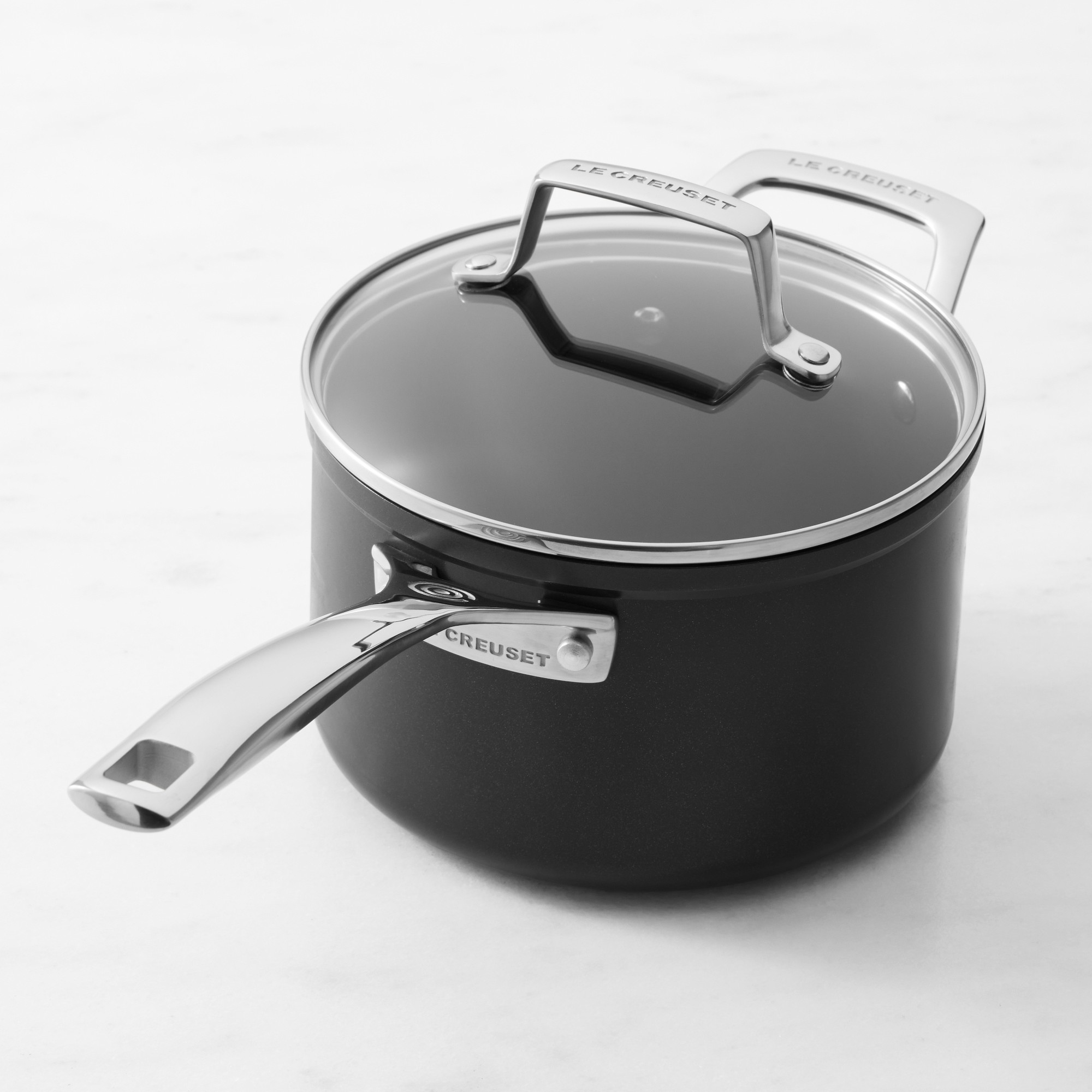 Le Creuset Essential Ceramic Nonstick Saucepan Simolary simolary.com