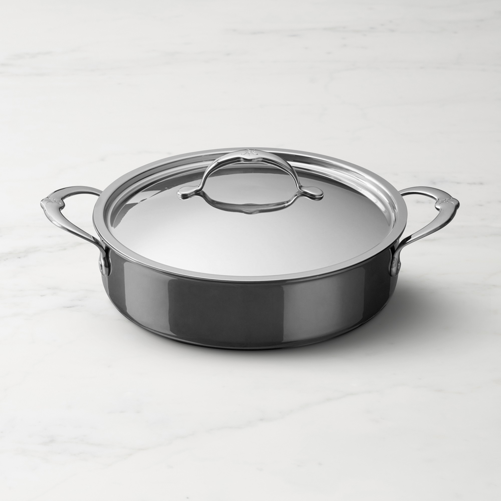 Hestan NanoBond Titanium Stainless-Steel Sautéuse Pan, 3.5-Qt. Simolary simolary.com