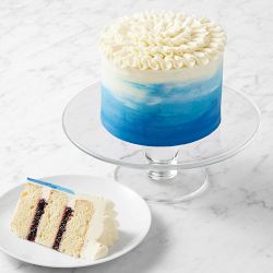 Bridgerton x Williams Sonoma Three-Layer Ombre Vanilla Blueberry Cake, Serves 20