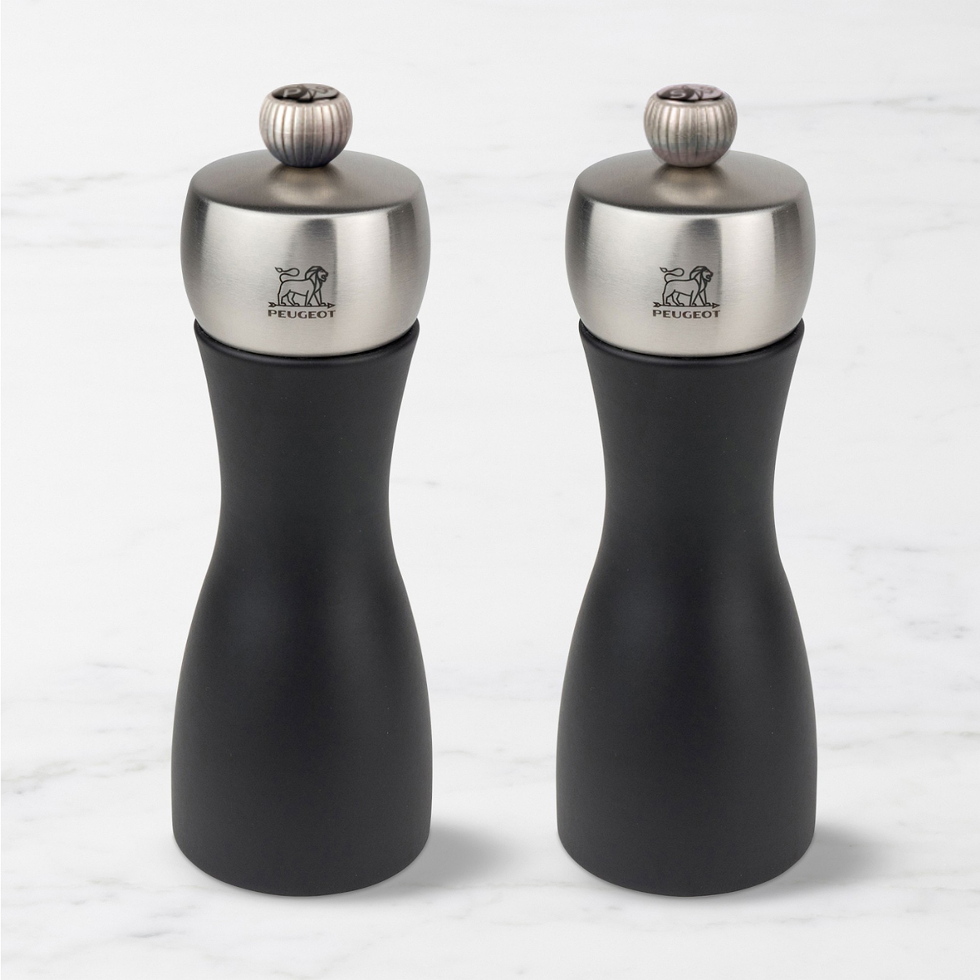 Peugeot Fidji Matte Black Salt & Pepper Mill Set, 6″ Simolary simolary.com