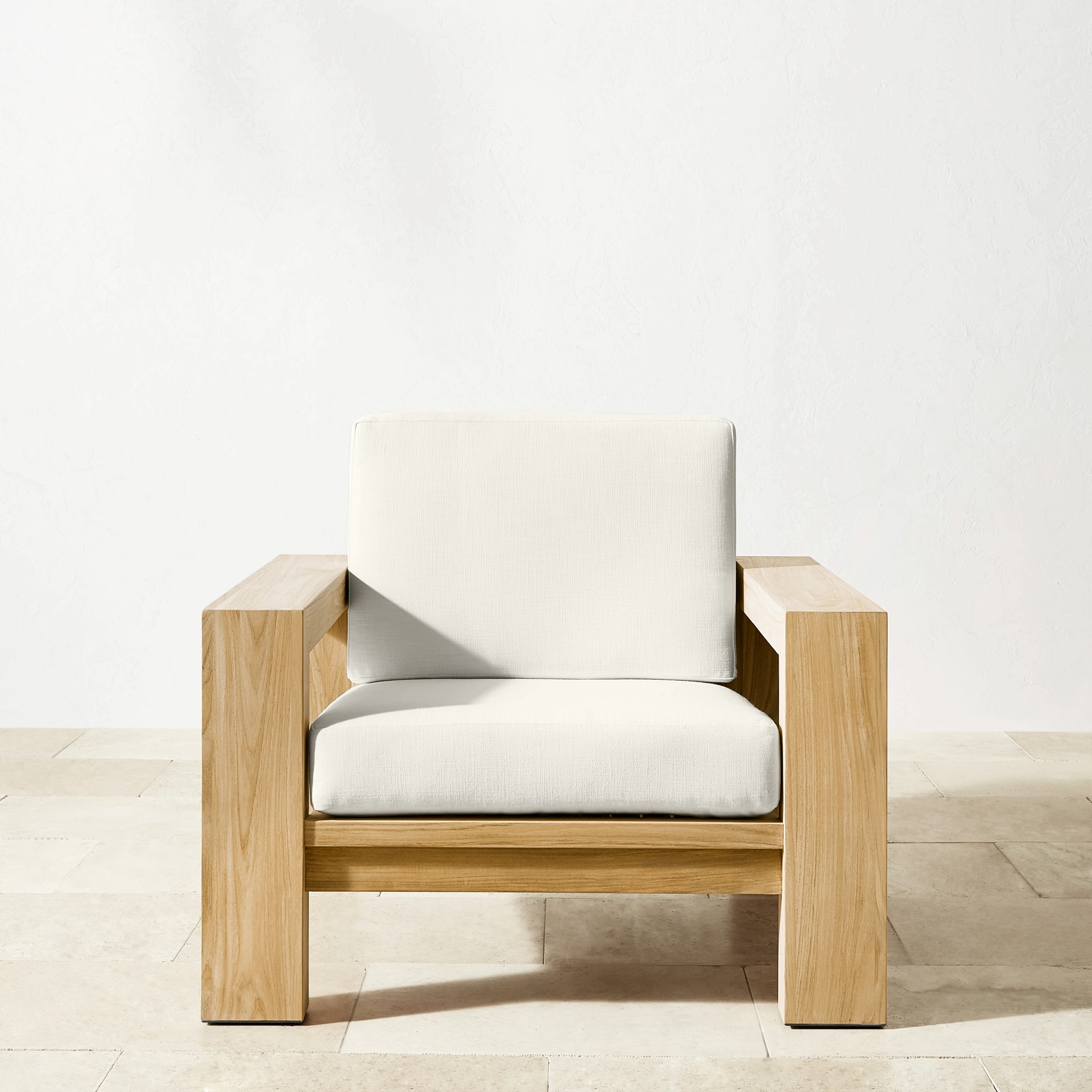 Williams Sonoma Larnaca Teak Club Chair