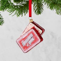 Williams Sonoma Peppermint Bark Ornament