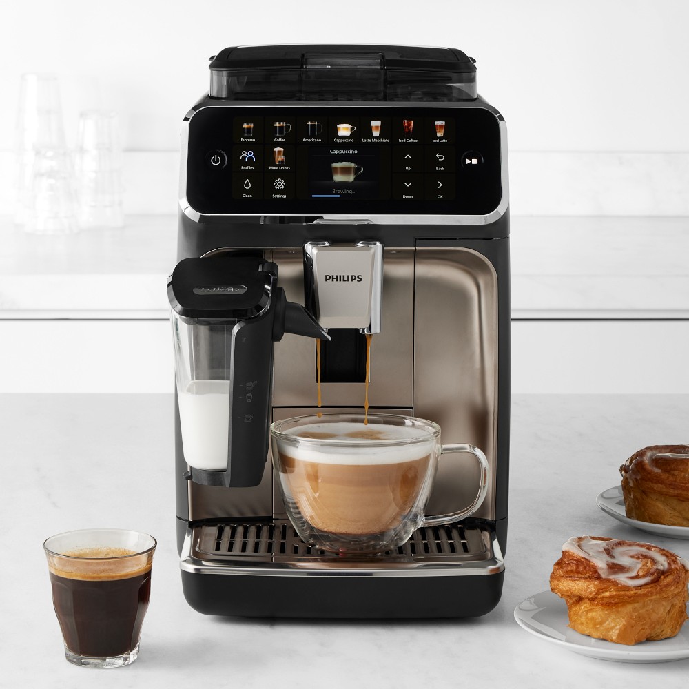 Philips 5500 Fully Automatic Espresso Machine with LatteGo & Iced Coffee - Dark Grey