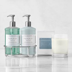 Williams Sonoma Fleur De Sel Hand Soap & Lotion 4-Piece Set, Deluxe, Stainless-Steel