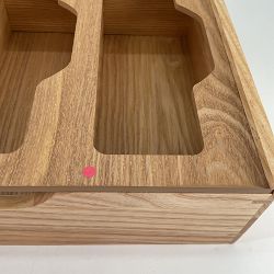 OPEN BOX:Hold Everything Food Storage Bag Organizer, Ashwood
