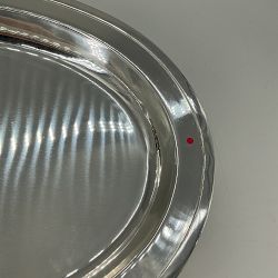 OPEN BOX:Silver Oval Tray, Large