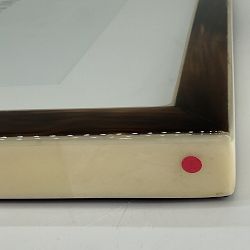 OPEN BOX:Horn and Bone Picture Frame, Dark, 8" X 10"