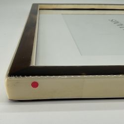 OPEN BOX:Horn and Bone Picture Frame, Dark, 8" X 10"