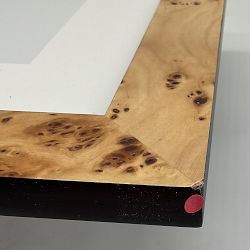 OPEN BOX:Exotic Burl Wood Gallery Picture Frame, 8" X 10"