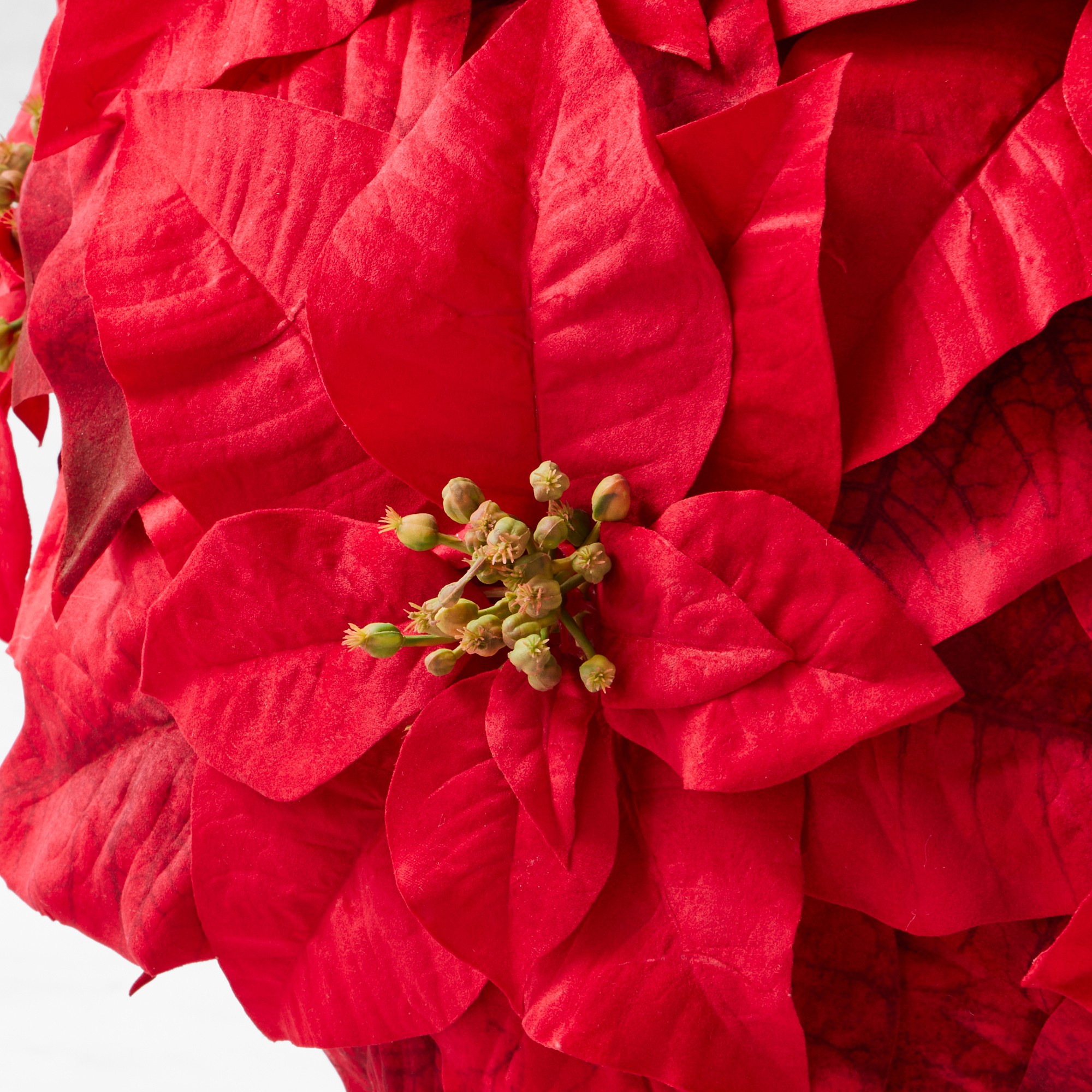 Jeff Leatham x Williams Sonoma Faux Holiday Red Poinsettia Sansujyuku sansujyuku.com