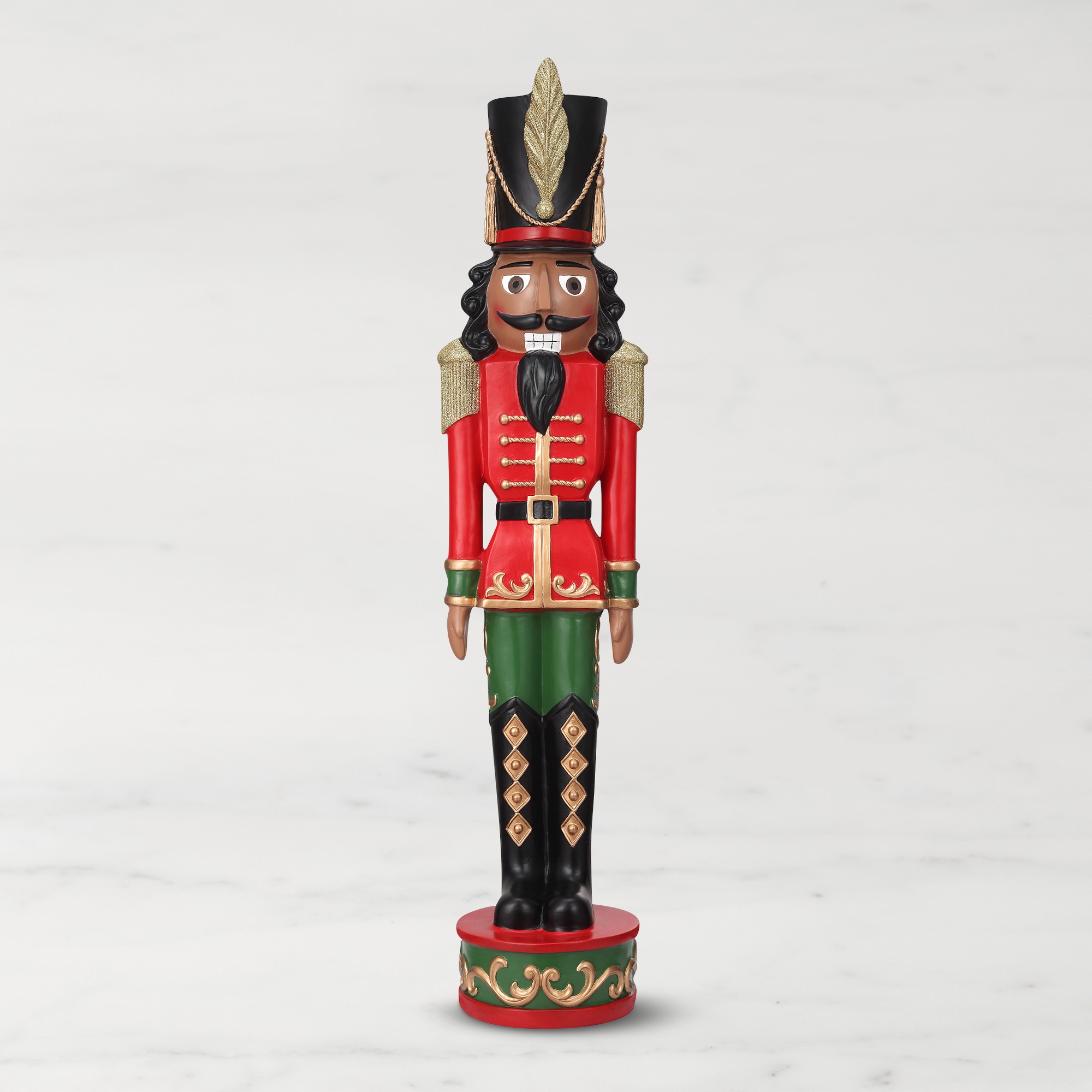 Outdoor Red & Green Nutcracker, 37″ Sansujyuku sansujyuku.com
