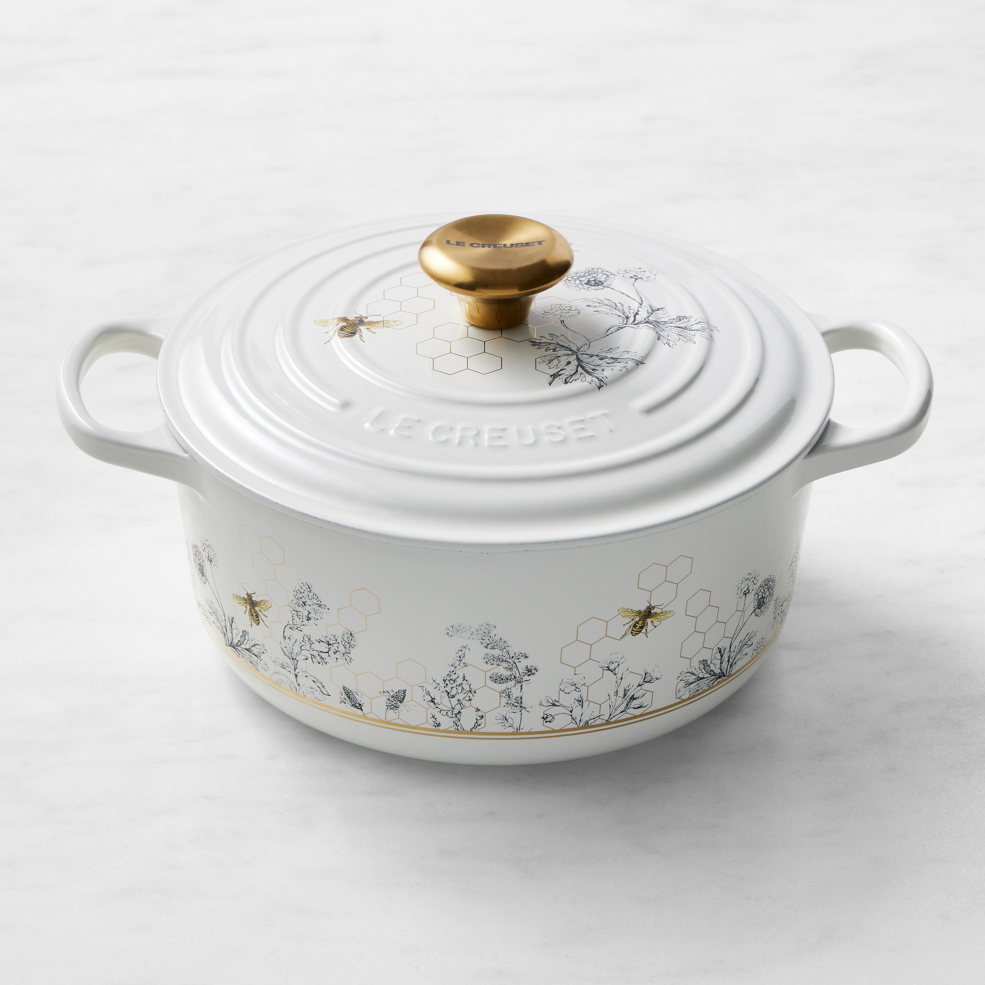 Le Creuset Enameled Cast Iron Round Oven, 4.5-Qt., Honeycomb Simolary simolary.com