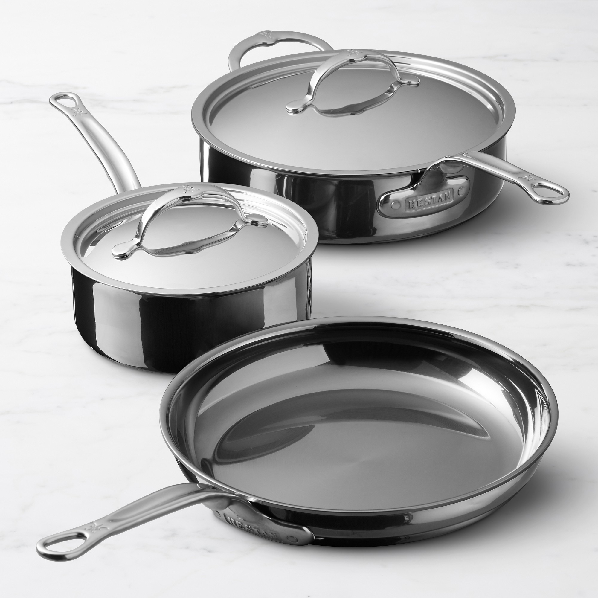 Hestan NanoBond Titanium Stainless-Steel 5-Piece Cookware Set Simolary simolary.com