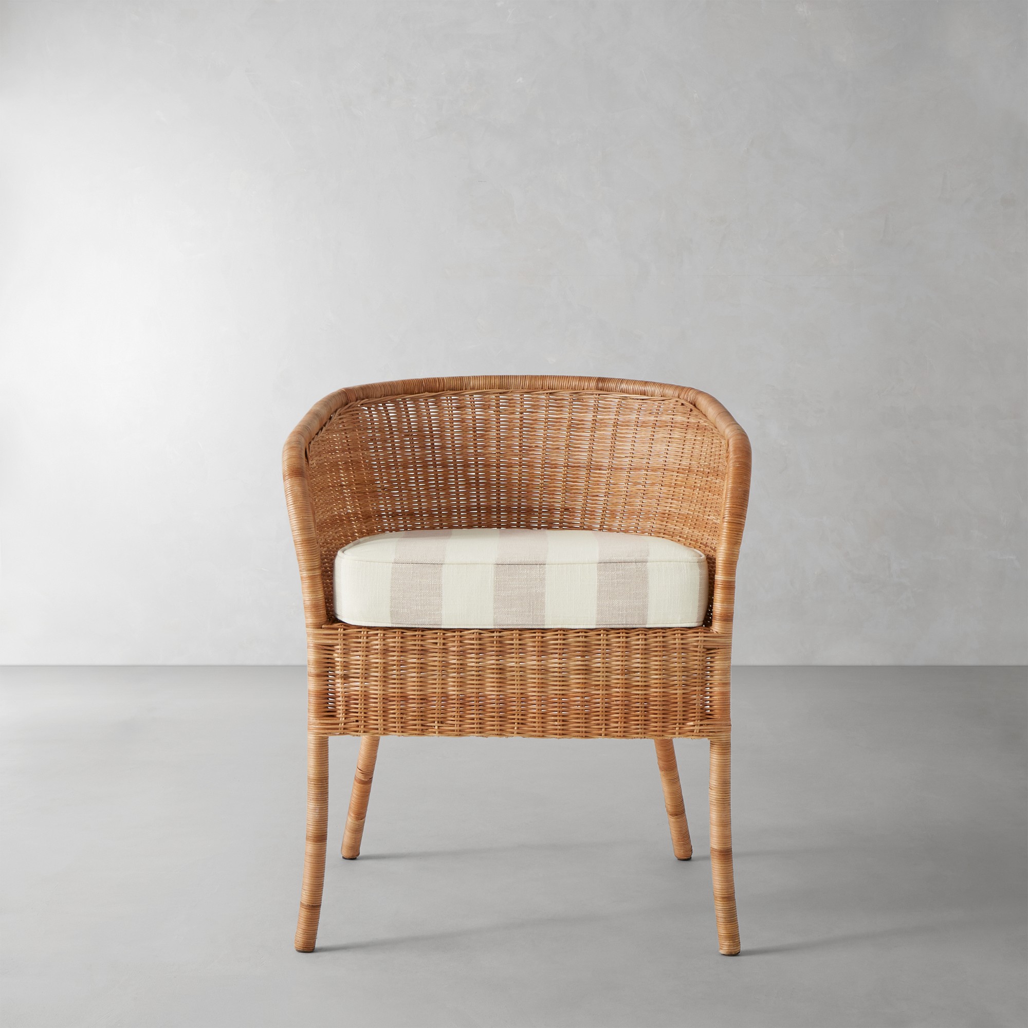 Basketweave Cabana Stripe, Stone