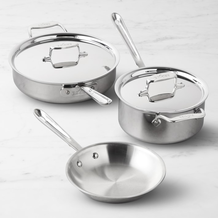 All-Clad D5® Stainless-Steel 5-Piece Set | Williams Sonoma