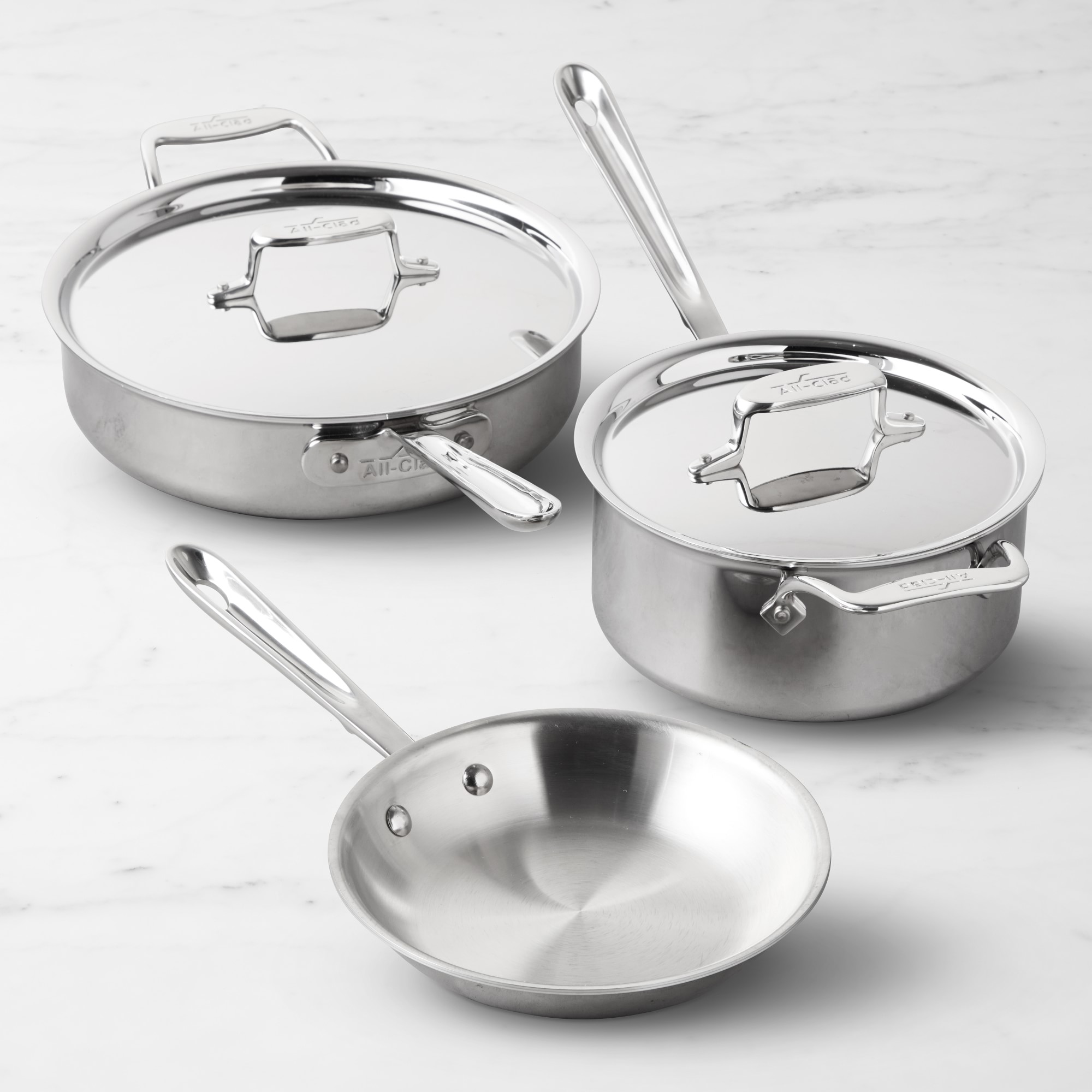 All-Clad D5 Stainless-Steel 5-Piece Cookware Set Simolary simolary.com