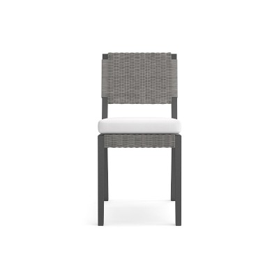 Larnaca Metal x All-Weather Weave Dining Side Chair | Patio