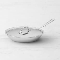 All-Clad D3® Tri-Ply Stainless-Steel Traditional Fry Pan with Lid